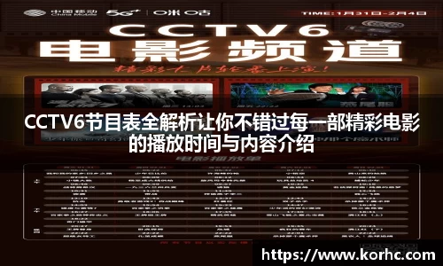 CCTV6节目表全解析让你不错过每一部精彩电影的播放时间与内容介绍